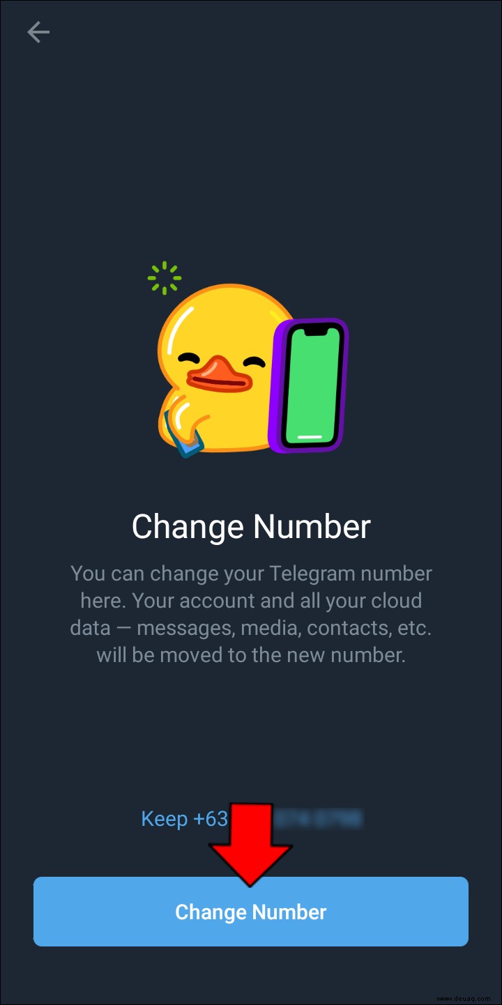 So ändern Sie Ihre Nummer in Telegram