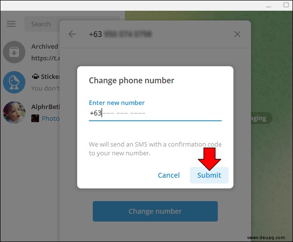 So ändern Sie Ihre Nummer in Telegram
