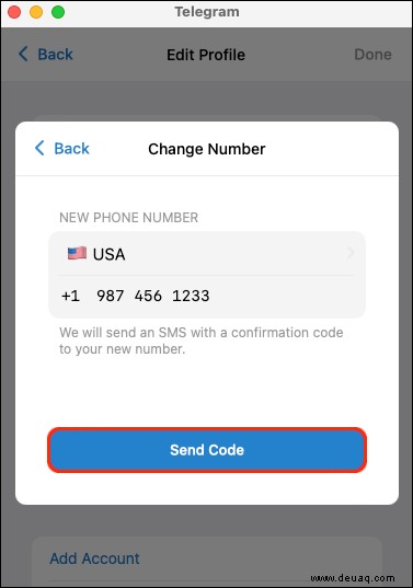 So ändern Sie Ihre Nummer in Telegram