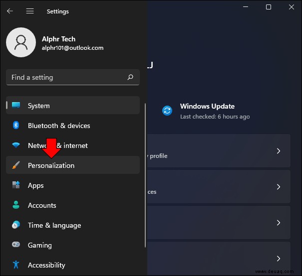 Entfernen von Empfohlen in Windows 11