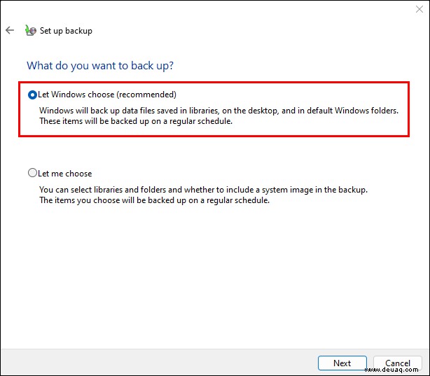 So sichern Sie Windows 11