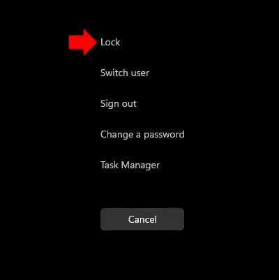 So sperren Sie den Bildschirm in Windows 11