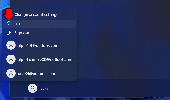 So sperren Sie den Bildschirm in Windows 11