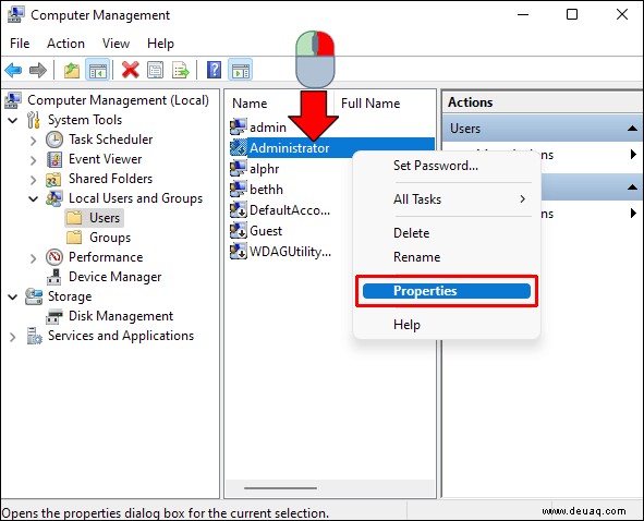 Anmeldung als Administrator in Windows 11