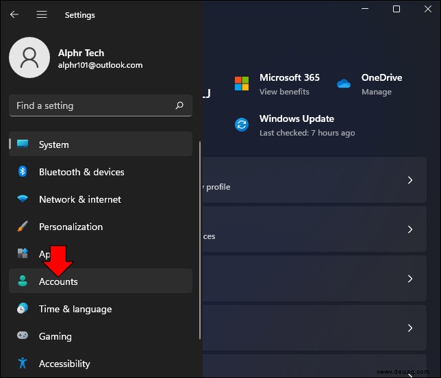 Anmeldung als Administrator in Windows 11