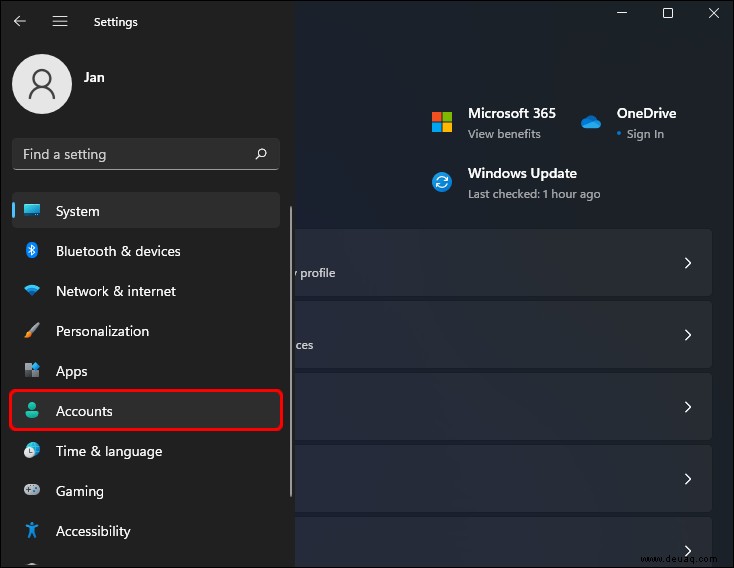 Anmeldung als Administrator in Windows 11