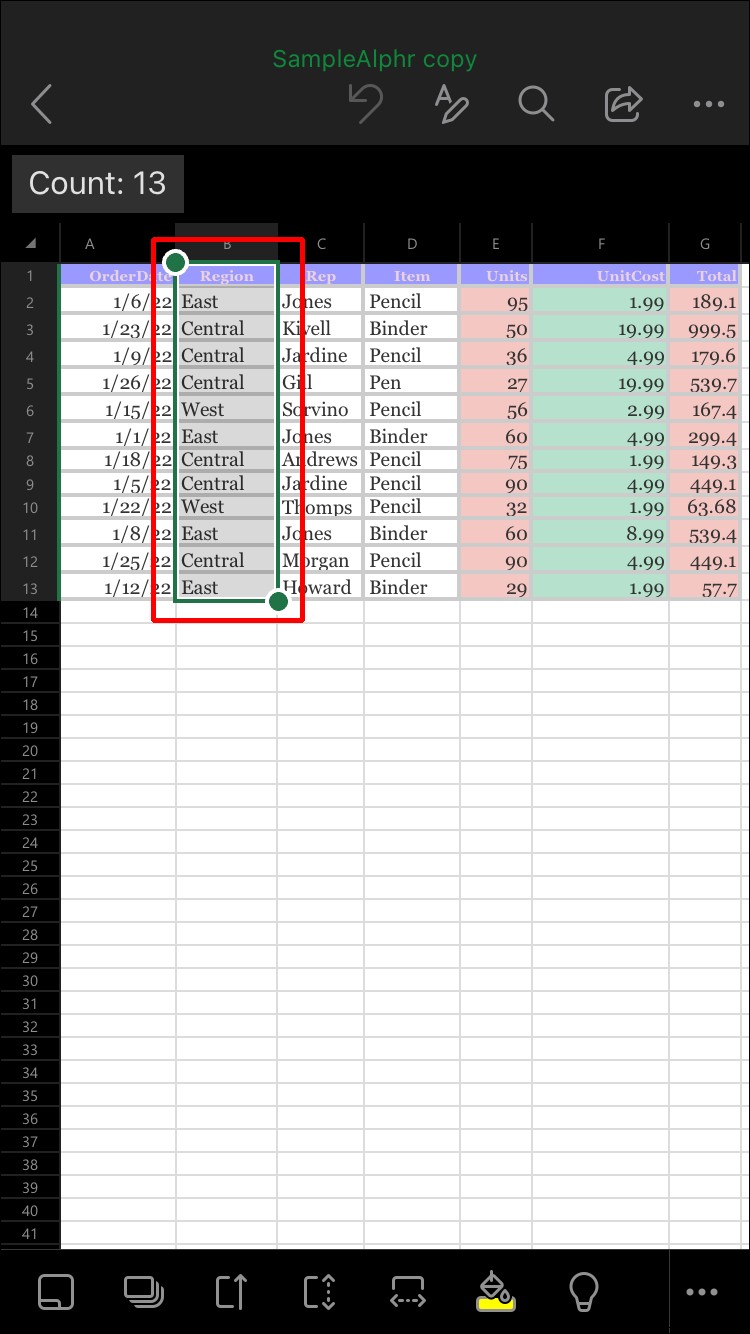 So ordnen Sie Spalten in Excel neu an