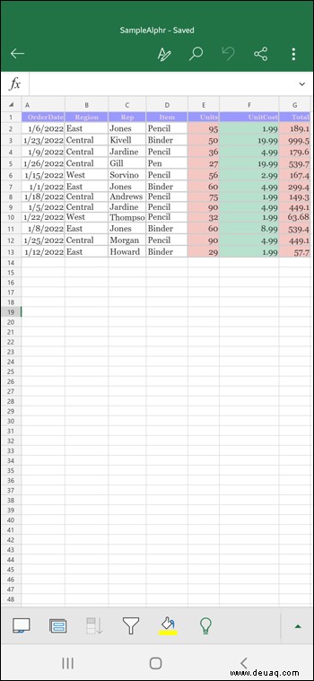 So ordnen Sie Spalten in Excel neu an