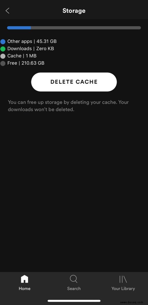 So löschen Sie den Spotify-Cache