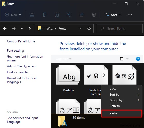 So installieren Sie Schriftarten in Windows 11