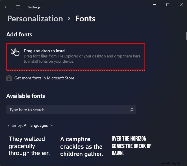 So installieren Sie Schriftarten in Windows 11