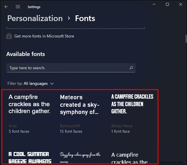 So installieren Sie Schriftarten in Windows 11