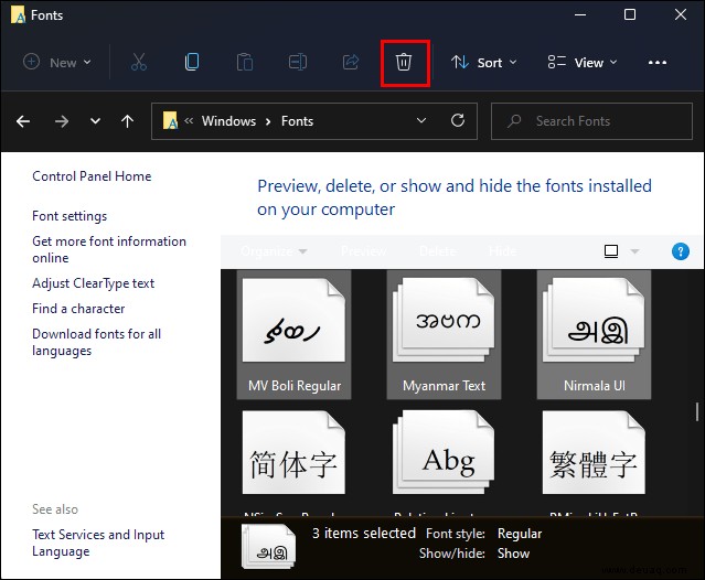 So installieren Sie Schriftarten in Windows 11