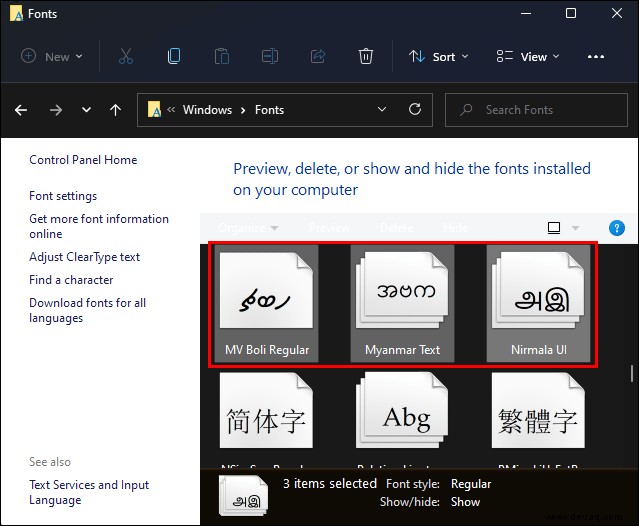 So installieren Sie Schriftarten in Windows 11